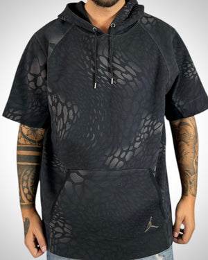 Felpa Cappuccio Jordan Maniche Corte