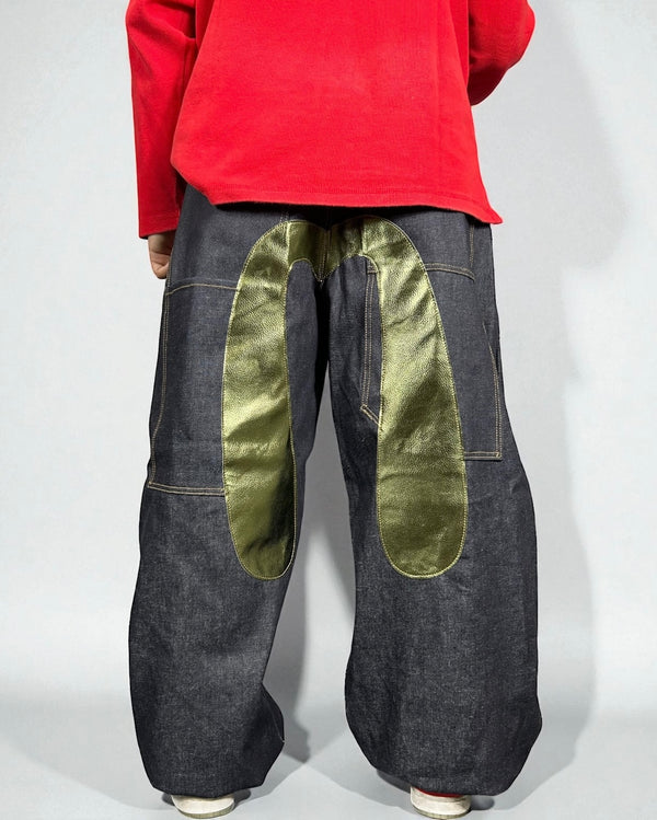 Evisu Reworked Maxi baggie “Green Wing"