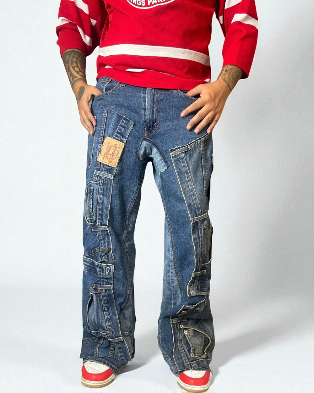 Reworked Jeans Levis "One Way"