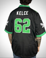 Maglia NFL Nike Philadelphia Eagles Jason Kelce #62 Nera/Verde NUOVA CON CARTELLINO