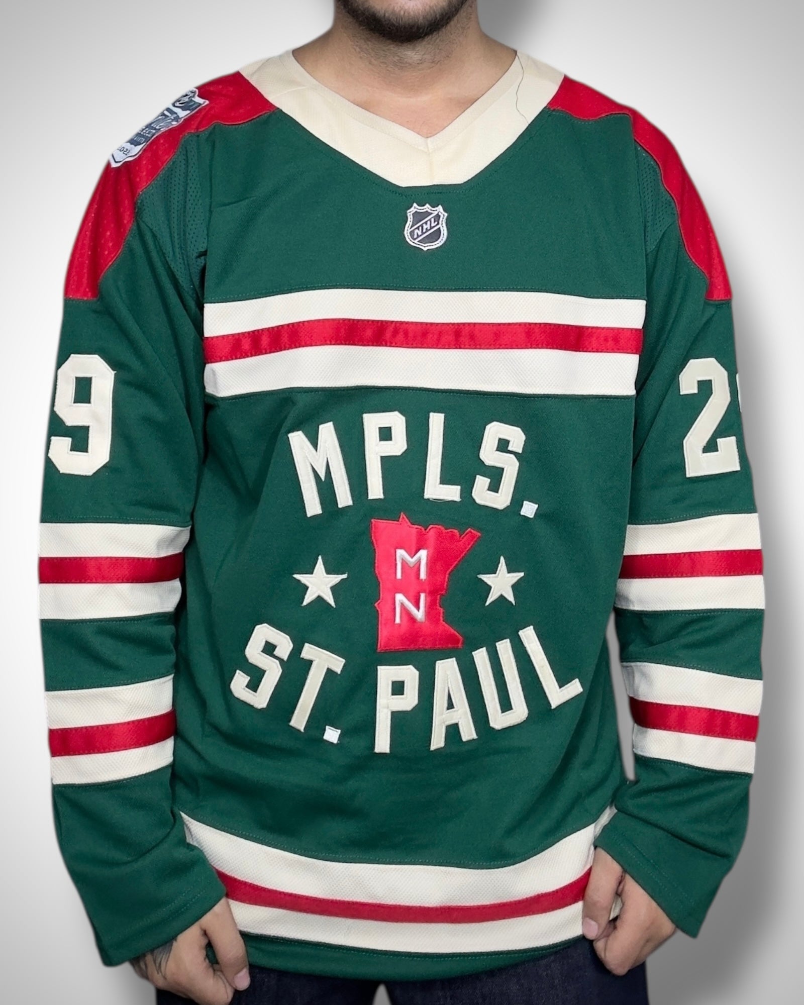 Maglia NHL Minnesota Wild Fleury #29 Retro Reverse Edition