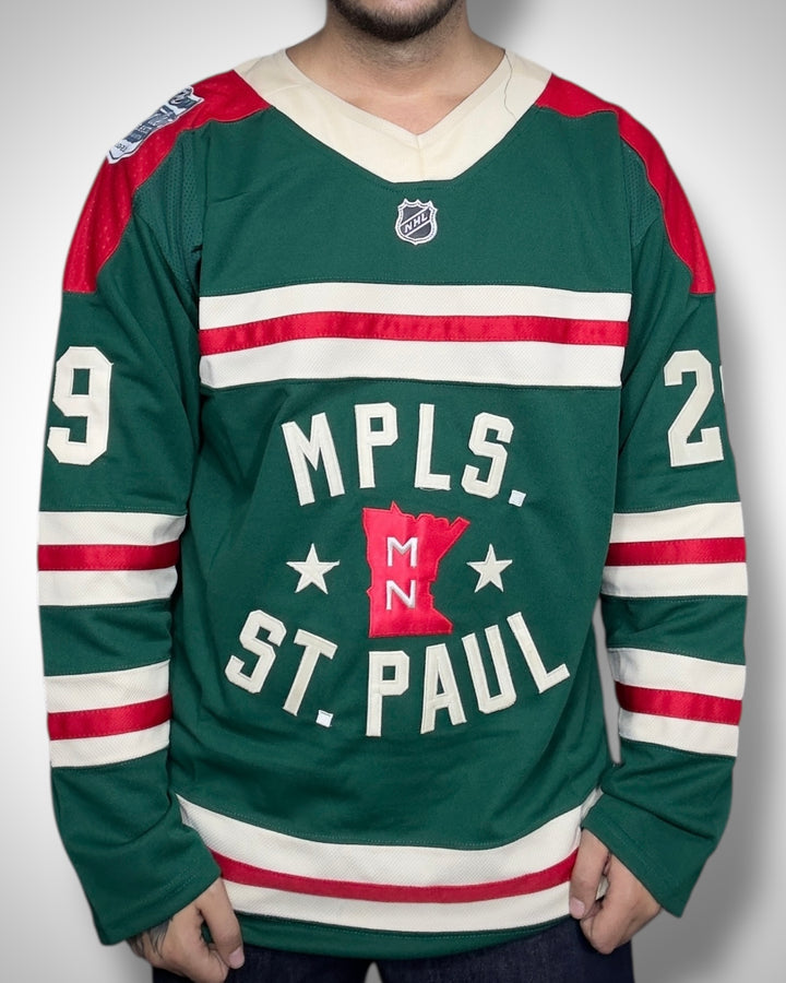 Maglia NHL Minnesota Wild Fleury #29 Retro Reverse Edition