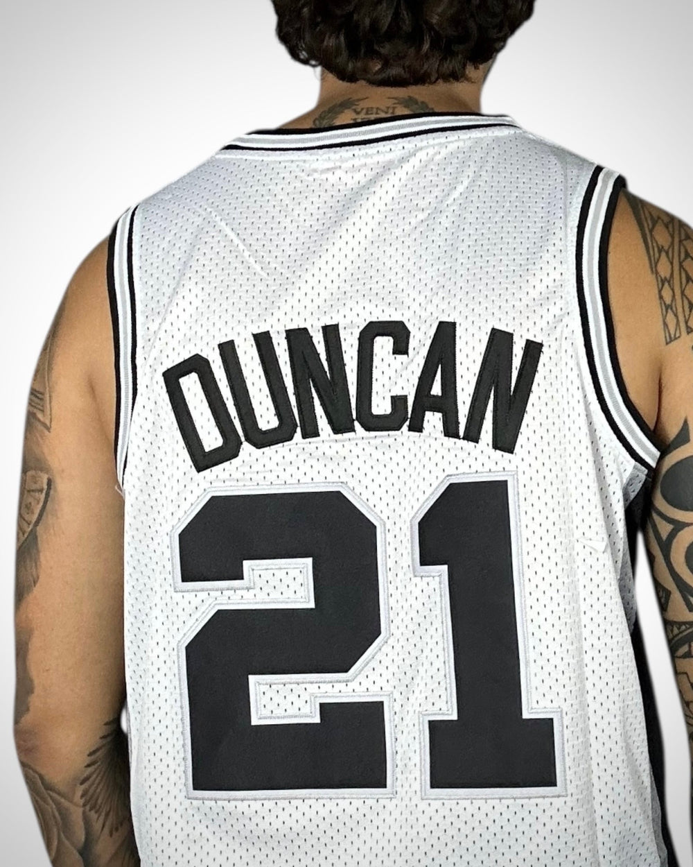 Canotta NBA Mitchell & Ness San Antonio Spurs Tim Duncan #21 Bianca Hardwood Classics