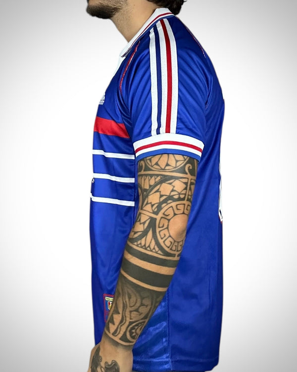 Maglia Adidas Francia Zidane #10 Home 1998 Blu