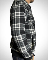 Vintage Check Hoodie Pile Jacket