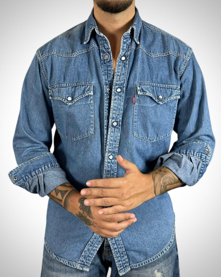 Camicia Levi’s Vintage Denim Jeans Maniche Lunghe Western