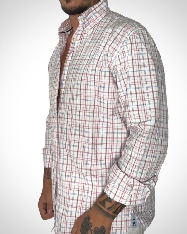 Camicia T.hilfiger a quadri rossi e blu