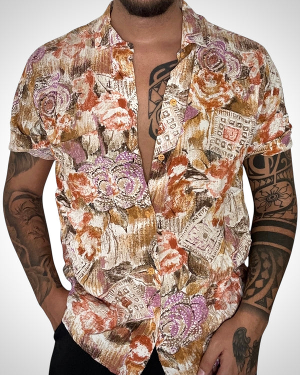 Camicia vintage 80/90 flowers
