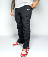 Vintage Nike Track Pants Black 2000s — Minimal Swoosh