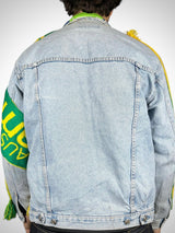 Vintage Denim Jacket Reworked “Soccer Australia”