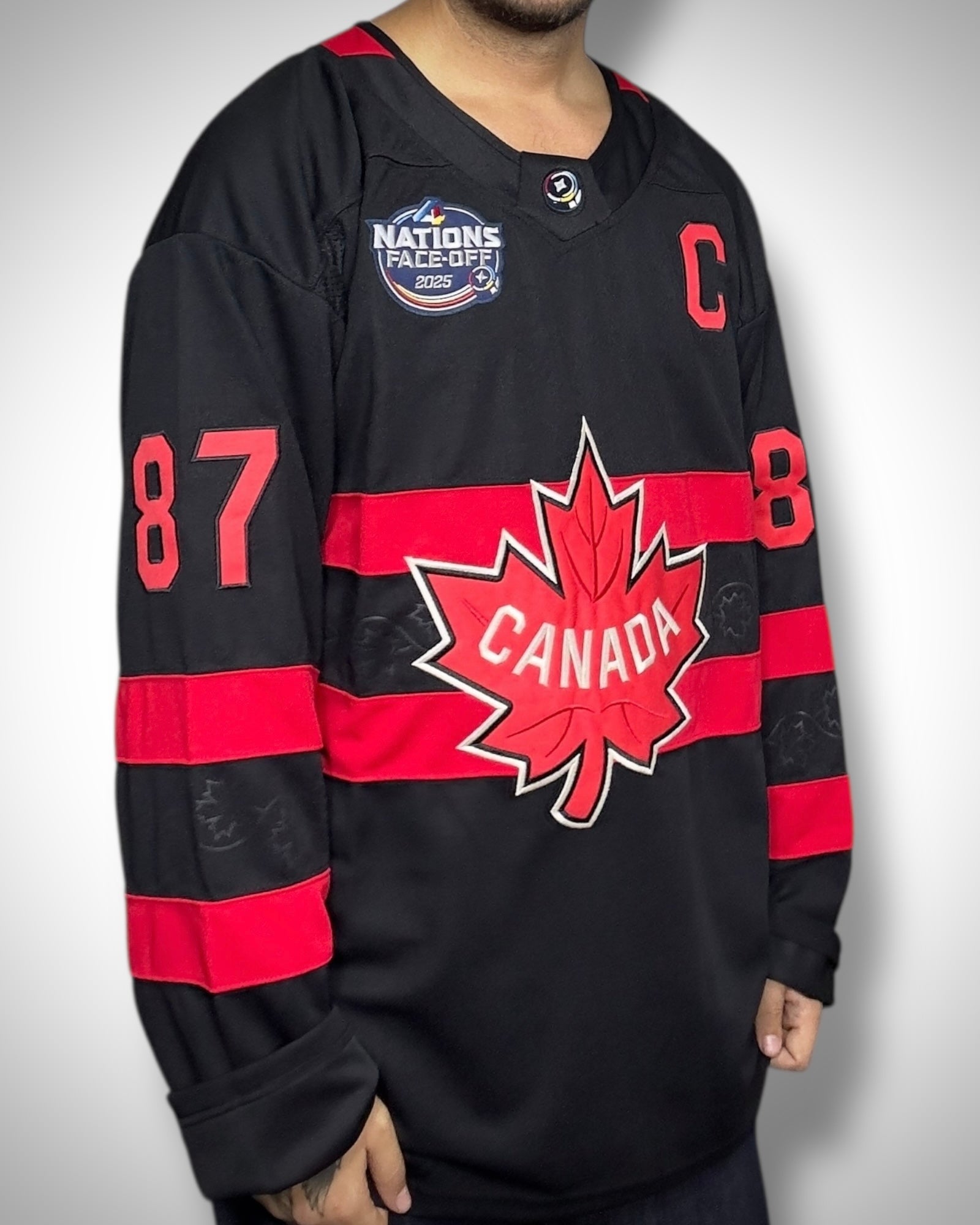 Maglia NHL Nations Face-OFF Canada #87 Crosby