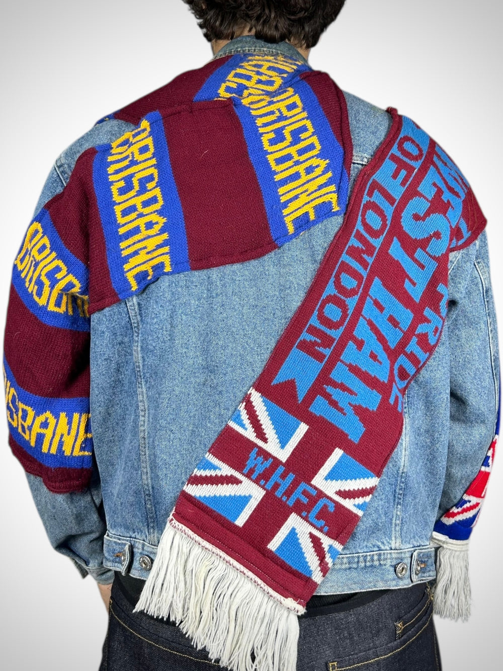 Vintage Denim Jacket Reworked “Union Clash”