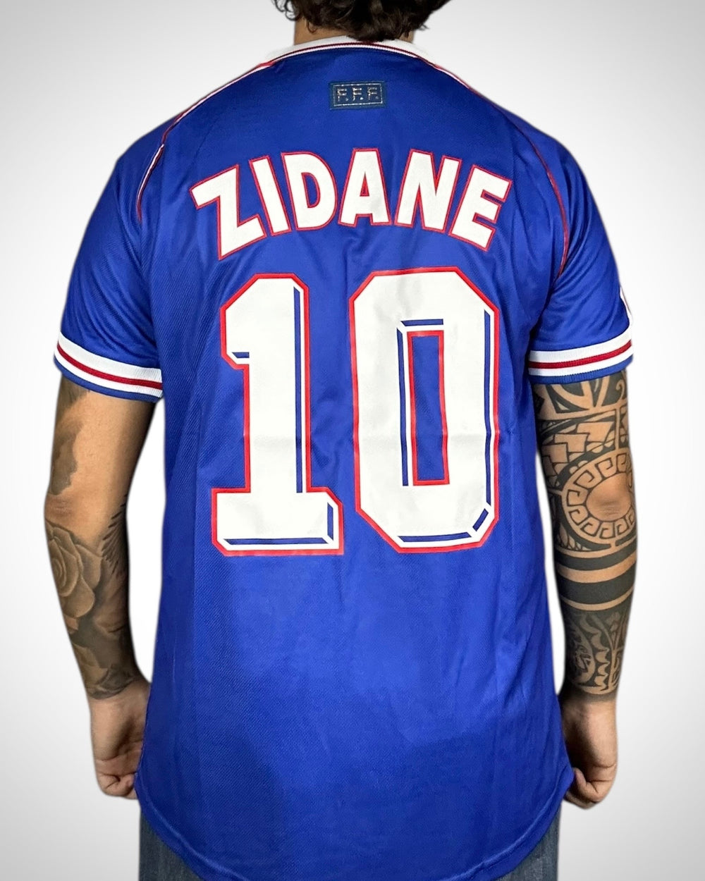 Maglia Adidas Francia Zidane #10 Home 1998 Blu