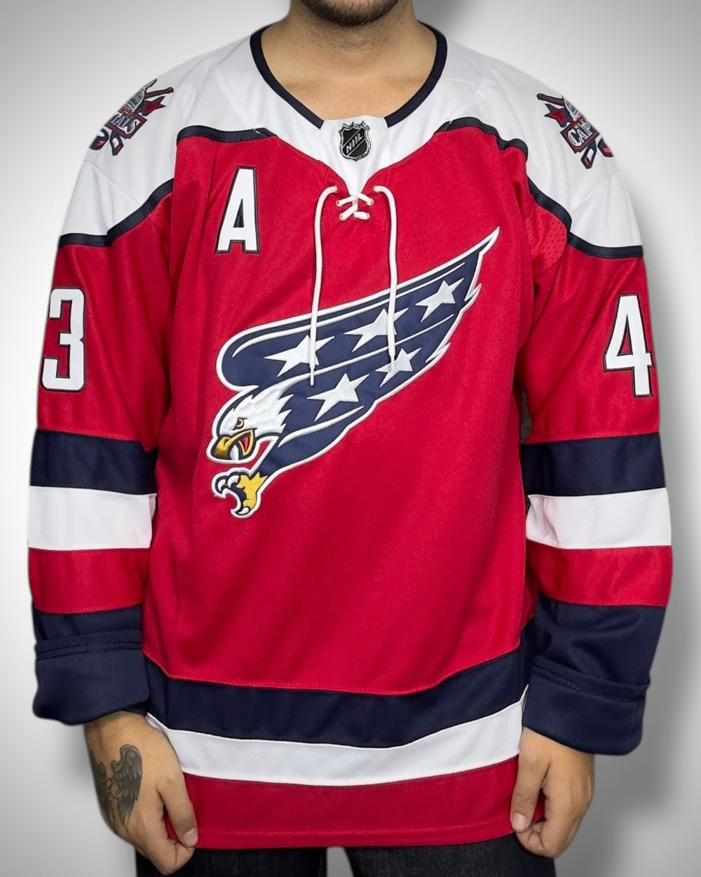 Maglia NHL Washington Capitals Wilson #43 Retro Red Jersey