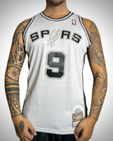 Canotta NBA San Antonio Spurs #9 Tony Parker Vintage 2002-03 Hardwood Classics